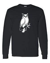 Load image into Gallery viewer, Keene State College Owl Long Sleeve Shirt - Black
