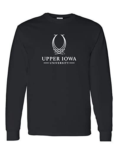 Upper Iowa University 1 Color Long Sleeve Shirt - Black