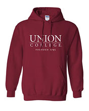 Load image into Gallery viewer, Union College Founded 1795 Hooded Sweatshirt - Cardinal Red
