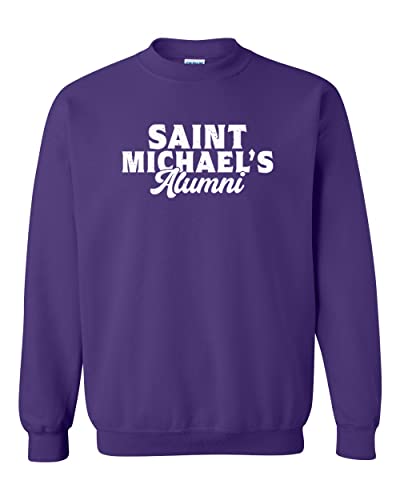 Saint Michael's College Alumni Crewneck Sweatshirt - Purple