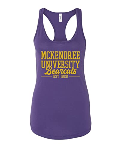 Vintage McKendree University Ladies Tank Top - Purple Rush