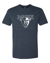 Load image into Gallery viewer, University of Maine 1 Color Mascot Exclusive Soft Shirt - Midnight Navy
