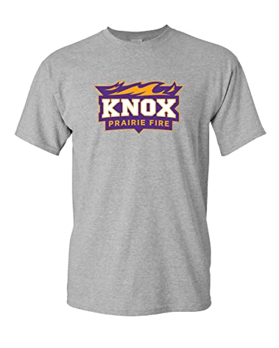 Knox College Full Logo T-Shirt - Sport Grey