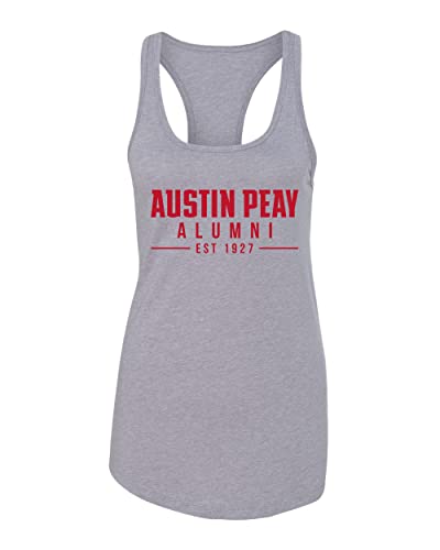 Austin Peay State University Alumni Ladies Tank Top - Heather Grey