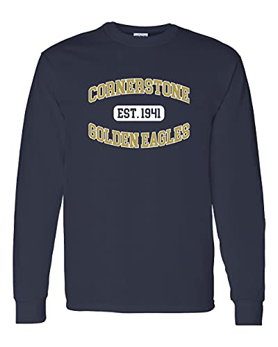 Cornerstone Vintage Est 1941 Long Sleeve T-Shirt - Navy