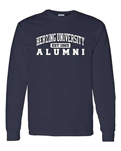 Herzing University Alumni Long Sleeve T-Shirt - Navy