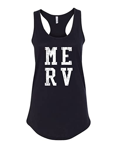 Gwynedd Mercy MERV Ladies Racer Tank Top - Black