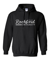 Load image into Gallery viewer, Vintage Rockford University Hooded Sweatshirt - Black
