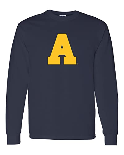 Allegheny College A Long Sleeve T-Shirt - Navy