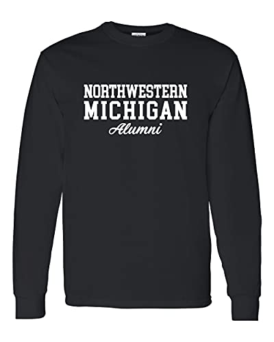 Northwestern Michigan Alumni Long Sleeve T-Shirt - Black
