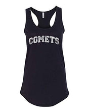 Load image into Gallery viewer, Olivet Comets White Ink Tank Top - Black
