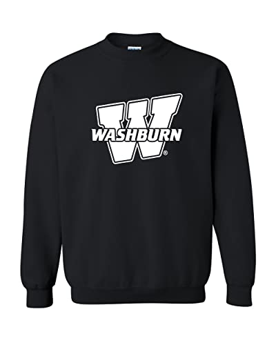 Washburn University W Crewneck Sweatshirt - Black