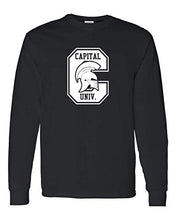 Load image into Gallery viewer, Capital University C Crusaders Long Sleeve T-Shirt - Black

