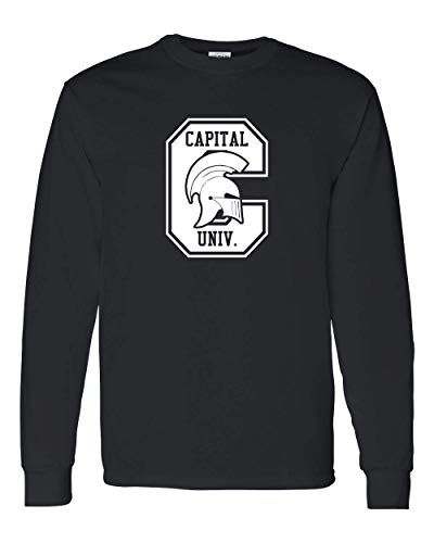 Capital University C Crusaders Long Sleeve T-Shirt - Black