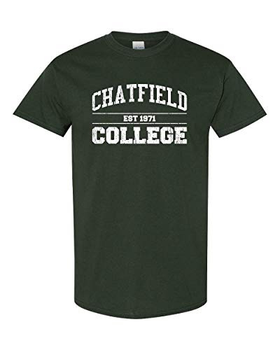 Chatfield College Est 1971 T-Shirt - Forest Green
