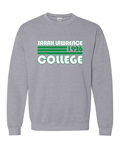 Retro Sarah Lawrence College Crewneck Sweatshirt - Sport Grey