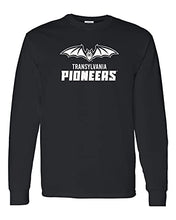 Load image into Gallery viewer, Transylvania Pioneers Full Logo One Color Long Sleeve Shirt - Black
