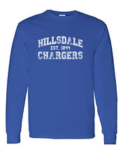 Load image into Gallery viewer, Hillsdale College Vintage Est 1844 Long Sleeve T-Shirt - Royal
