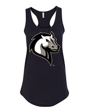 Load image into Gallery viewer, Mercy College Mascot Ladies Tank Top - Black
