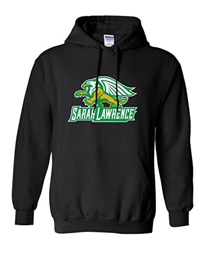 Sarah Lawrence College Mascot Logo Hooded Sweatshirt - Black