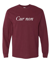 Load image into Gallery viewer, Lafayette College Cur Non Long Sleeve T-Shirt - Maroon
