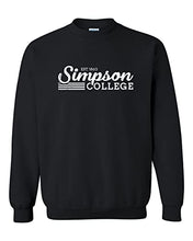 Load image into Gallery viewer, Vintage Simpson College Crewneck Sweatshirt - Black
