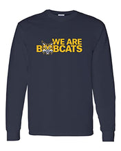 Load image into Gallery viewer, Quinnipiac University We are Bobcats Long Sleeve Shirt - Navy
