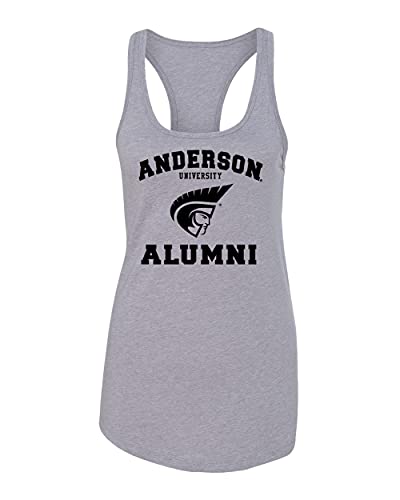 Anderson University Alumni Ladies Tank Top - Heather Grey