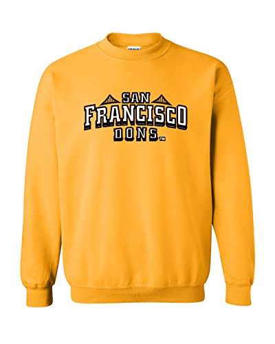 University of San Francisco Dons Gold Crewneck Sweatshirt - Gold