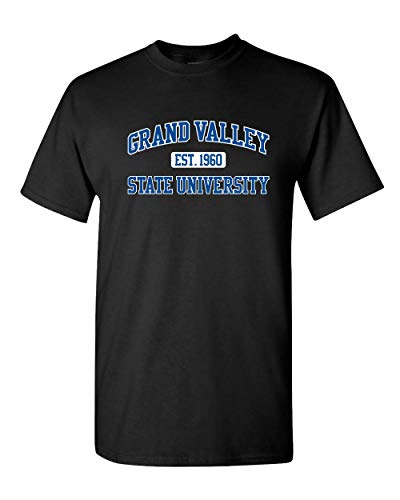 Grand Valley State University EST Two Color T-Shirt - Black
