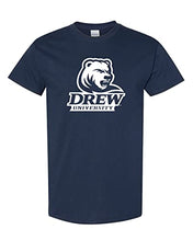 Load image into Gallery viewer, Drew University Stacked Logo T-Shirt - Navy
