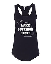 Load image into Gallery viewer, Lake Superior State Ladies Tank Top - Black
