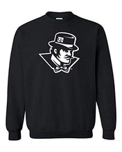 Load image into Gallery viewer, Evansville White Ace Mascot Crewneck Sweatshirt - Black
