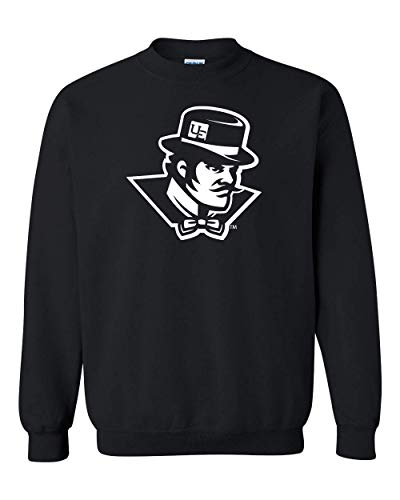 Evansville White Ace Mascot Crewneck Sweatshirt - Black
