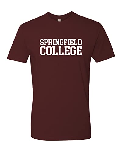 Springfield College Block Letters Exclusive Soft Shirt - Maroon