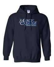 Load image into Gallery viewer, Mercy College Text Hooded Sweatshirt - Navy
