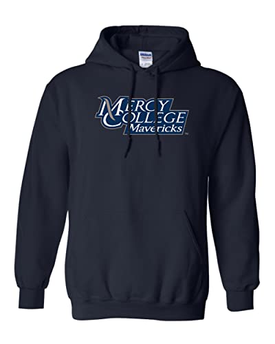 Mercy College Text Hooded Sweatshirt - Navy