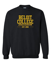 Load image into Gallery viewer, Beloit College Buccs Crewneck Sweatshirt - Black
