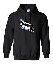 Load image into Gallery viewer, Stockton University Full Color Mascot Hooded Sweatshirt - Black
