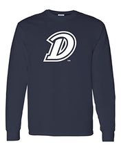 Load image into Gallery viewer, Drake University D Long Sleeve Shirt - Navy
