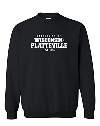 Wisconsin Platteville Pioneers Crewneck Sweatshirt - Black