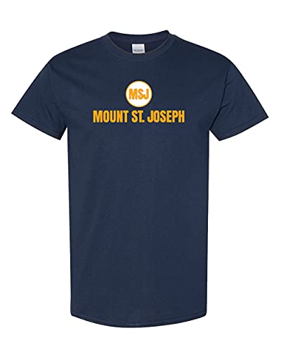 MSJ Circle Mount St Joseph T-Shirt - Navy