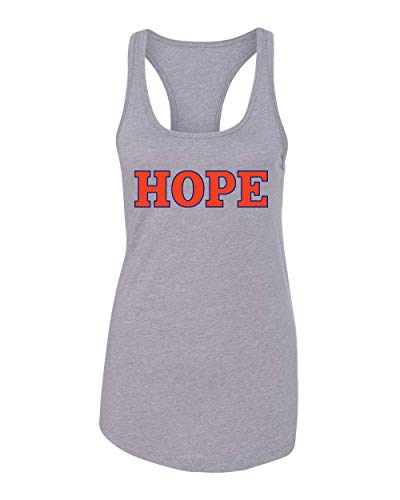 Hope College 2 Color Hope Tank Top - Heather Grey