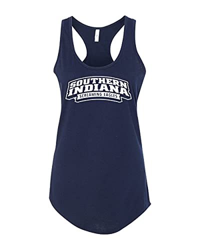 Southern Indiana Screaming Eagles Text Only Logo Tank Top - Midnight Navy