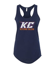 Load image into Gallery viewer, Keystone College Ladies Racer Tank Top - Midnight Navy
