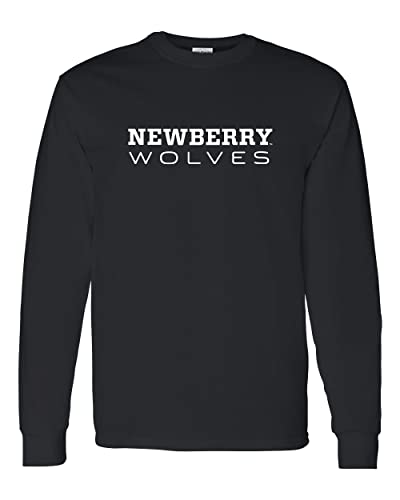 Newberry College Text Long Sleeve T-Shirt - Black