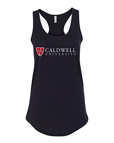 Caldwell University Shield Ladies Tank Top - Black