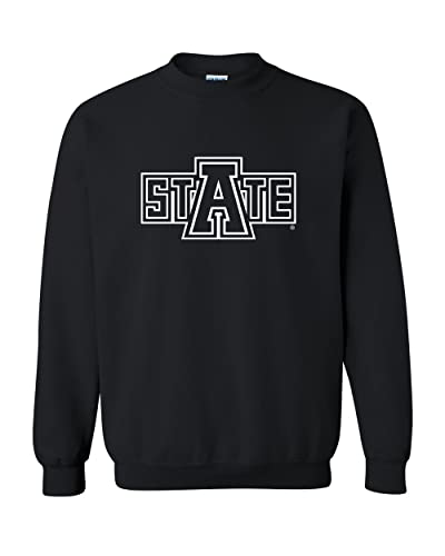 Arkansas State University State Crewneck Sweatshirt - Black