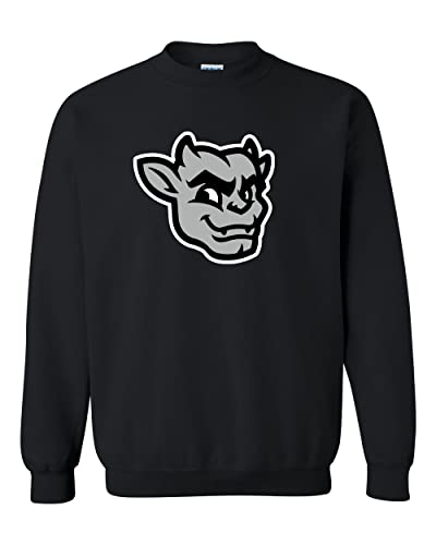 Bradley University Kaboom Full Color Crewneck Sweatshirt - Black