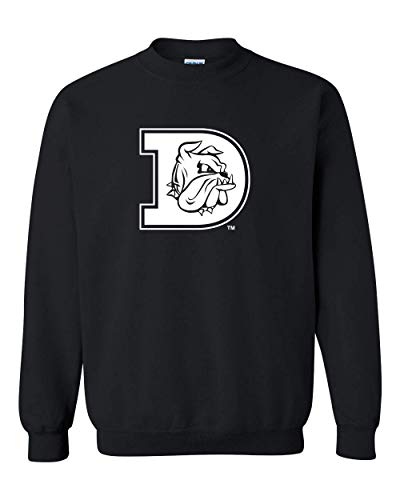 Minnesota Duluth White Bulldog Crewneck Sweatshirt - Black